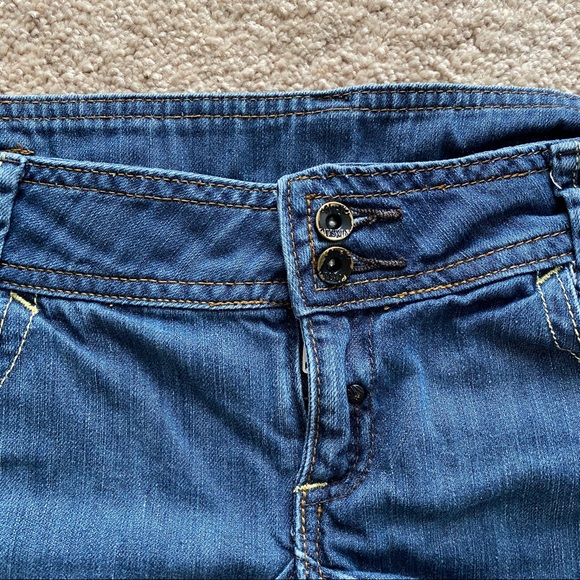 Mango MNG Jeans Cuffed Denim Shorts Size 2 - Picture 5 of 8